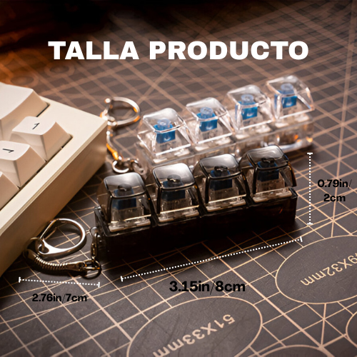 Llavero Fidget Mecánico – Clicker Antiestrés