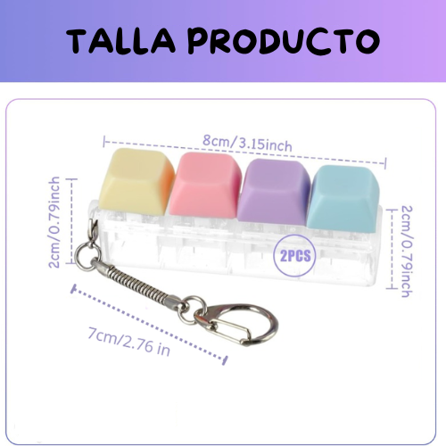 Llavero Fidget Mecánico – Clicker Antiestrés