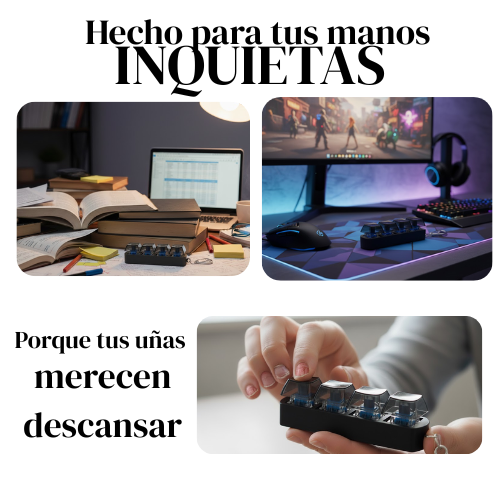 Llavero Fidget Mecánico – Clicker Antiestrés