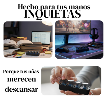 Llavero Fidget Mecánico – Clicker Antiestrés