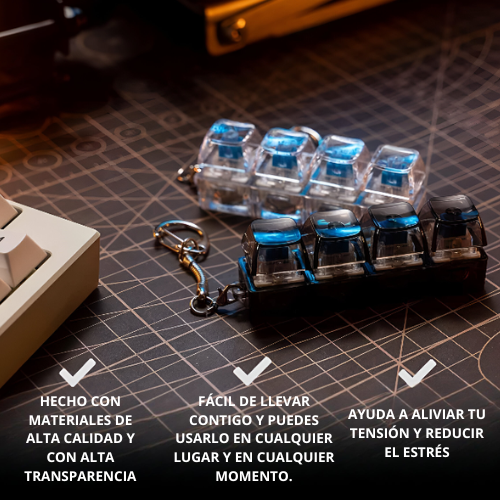 Llavero Fidget Mecánico – Clicker Antiestrés