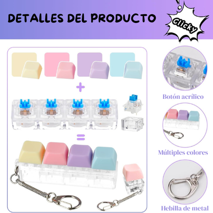 Llavero Fidget Mecánico – Clicker Antiestrés